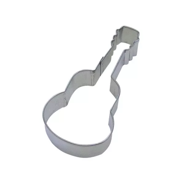 CybrTrayd 12-Piece 4.5 in. Guitar Tinplated Steel Cookie Cutter & Recipe