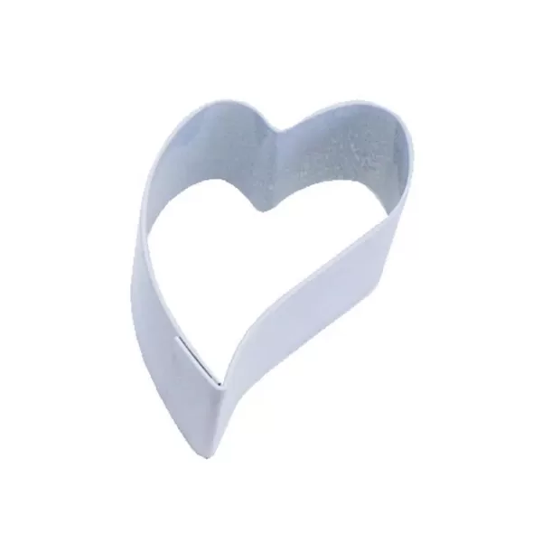 CybrTrayd 12-Piece Mini Folk Heart White Polyresin Cookie Cutter/Recipe