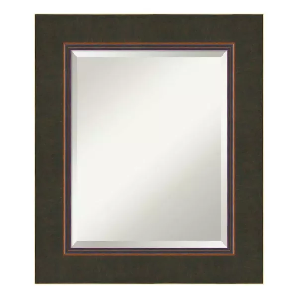 Amanti Art Milano 23 in. W x 27 in. H Framed Rectangular Bathroom Vanity Mirror in Dark Bronze