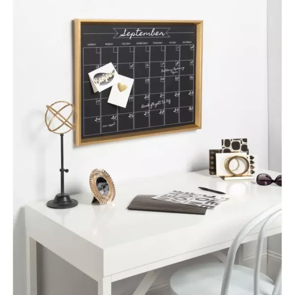 DesignOvation Calter Monthly Chalkboard Calendar Memo Board