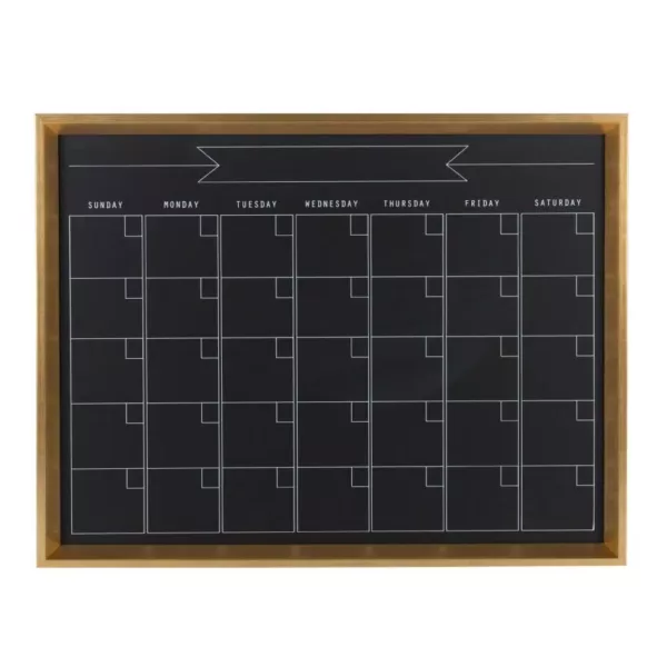 DesignOvation Calter Monthly Chalkboard Calendar Memo Board