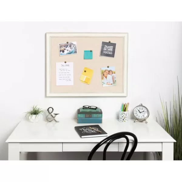 DesignOvation Macon Fabric Pinboard Memo Board