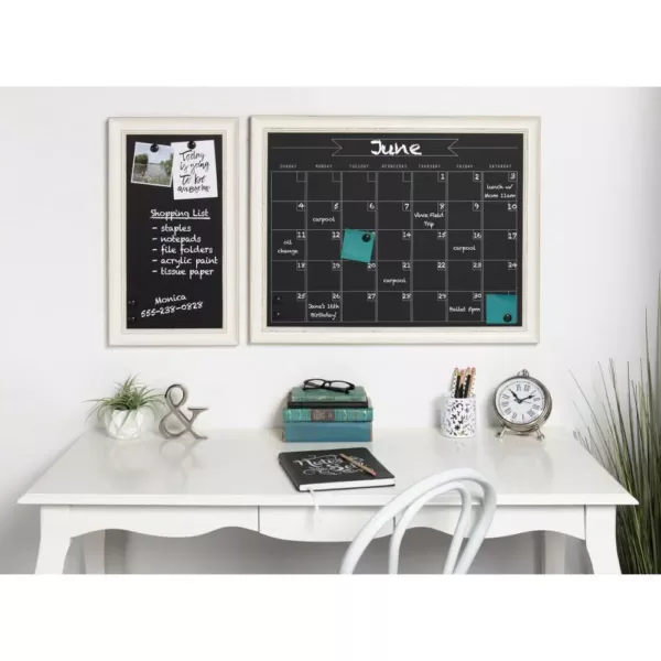 DesignOvation Macon Monthly Chalkboard Calendar Memo Board