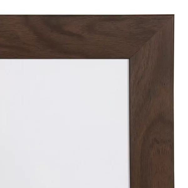 DesignOvation Beatrice Walnut Brown Dry Erase Memo Board