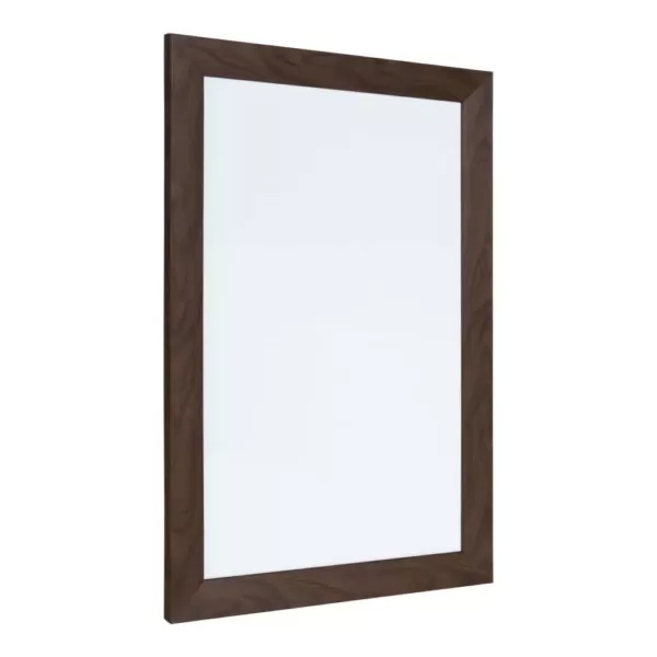 DesignOvation Beatrice Walnut Brown Dry Erase Memo Board