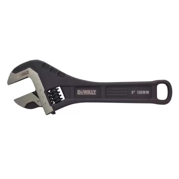 DEWALT 6 in. Steel Adjustable Wrench