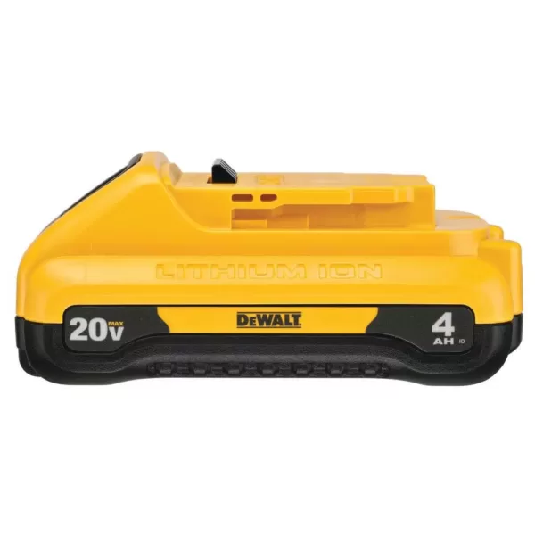 DEWALT 20-Volt MAX XR Cordless Brushless 4-1/2 in. Paddle Switch Small Angle Grinder with (1) 20-Volt 4.0Ah Battery & Charger