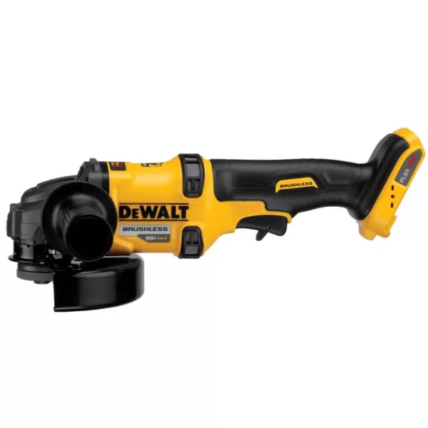 DEWALT FLEXVOLT 60-Volt MAX Cordless Brushless 4-1/2 in. Angle Grinder w/ Kickback Brake, (1) FLEXVOLT 9.0Ah Battery & Charger