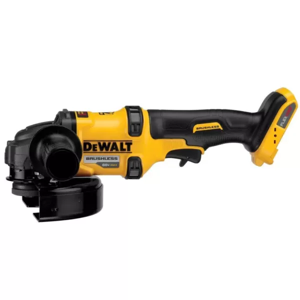 DEWALT FLEXVOLT 60-Volt MAX Cordless Brushless 4-1/2 in. Angle Grinder, (2) FLEXVOLT 6.0Ah Batteries & Reciproacting Saw