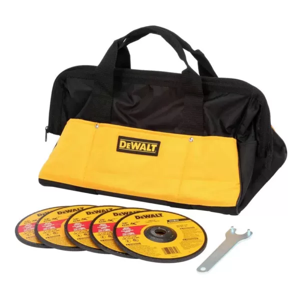 DEWALT 13 Amp 7 in. Heavy Duty Angle Grinder with Bag and Wheels