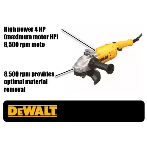 DEWALT 15 Amp Corded 7 in. Angle Grinder