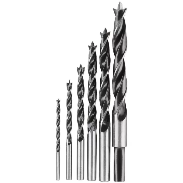 DEWALT High Speed Steel Brad-Point Drill Bit Set (6-Piece)