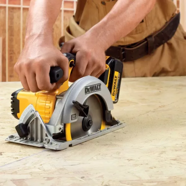 DEWALT 20-Volt MAX Cordless 6-1/2 in. Circular Saw with (1) 20-Volt Battery 3.0Ah & Charger