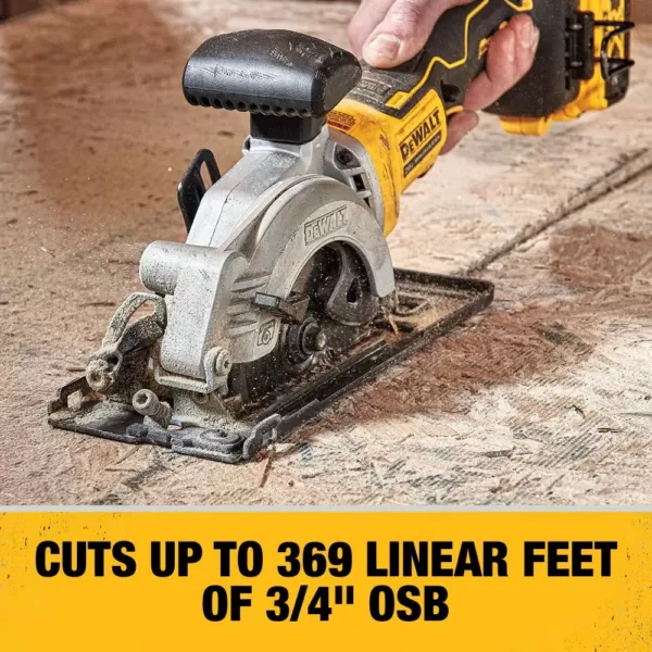 DEWALT ATOMIC 20-Volt MAX Cordless Brushless 4-1/2 in. Circular Saw with (1) 20-Volt Battery 2.0Ah