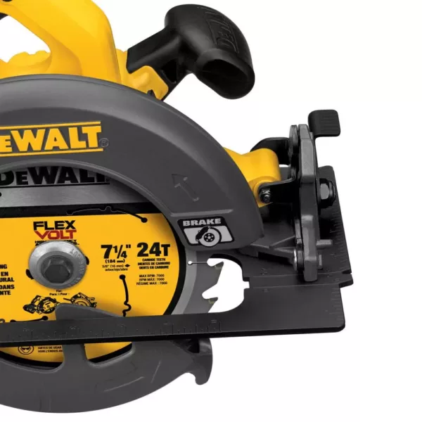 DEWALT FLEXVOLT 60-Volt MAX Cordless Brushless 7-1/4 in. Circular Saw, (1) FLEXVOLT 6.0Ah Battery, Recip Saw & 8-Blade Set