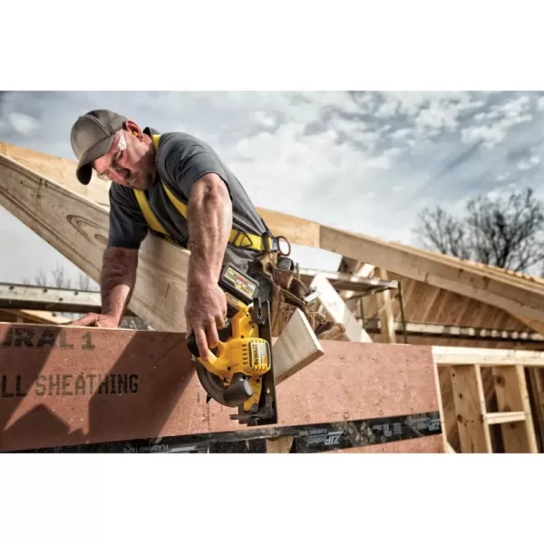 DEWALT FLEXVOLT 60-Volt MAX Cordless Brushless 7-1/4 in. Circular Saw, (2) FLEXVOLT 6.0Ah Batteries & Reciprocating Saw