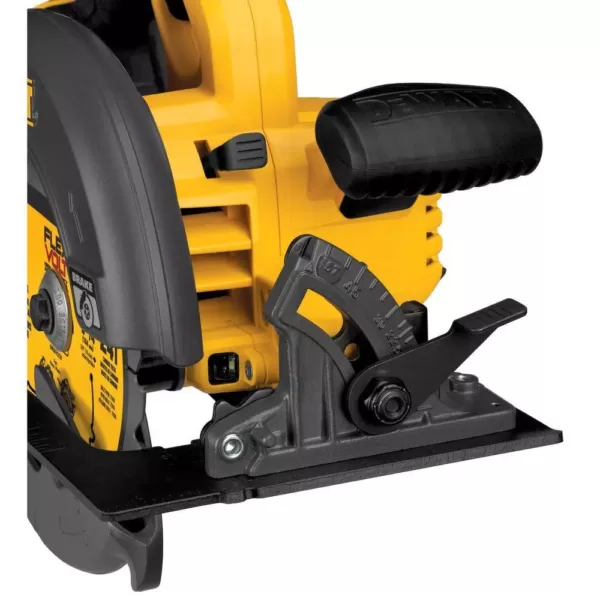 DEWALT FLEXVOLT 60-Volt MAX Cordless Brushless 7-1/4 in. Circular Saw, (2) FLEXVOLT 6.0Ah Batteries & 1/4 in. Impact Driver