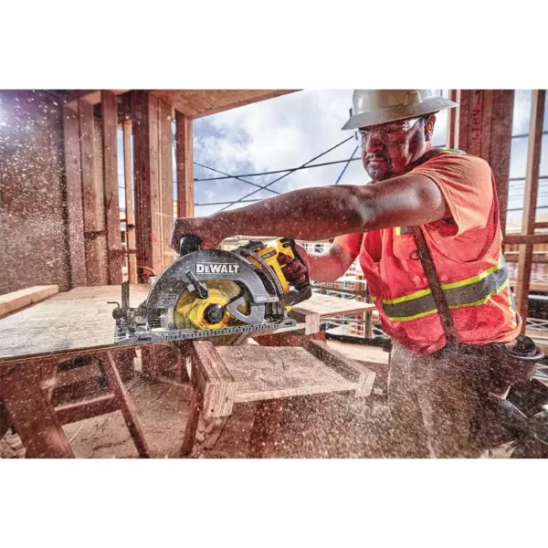 DEWALT FLEXVOLT 60-Volt MAX Cordless Brushless 7-1/4 in. Wormdrive Style Circular Saw with (2) FLEXVOLT 6.0Ah Batteries