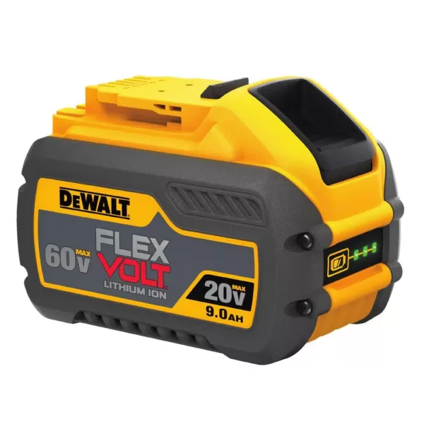 DEWALT FLEXVOLT 60-Volt MAX Cordless Brushless 7-1/4 in. Circular Saw with Brake with (2) FLEXVOLT 9.0Ah Batteries