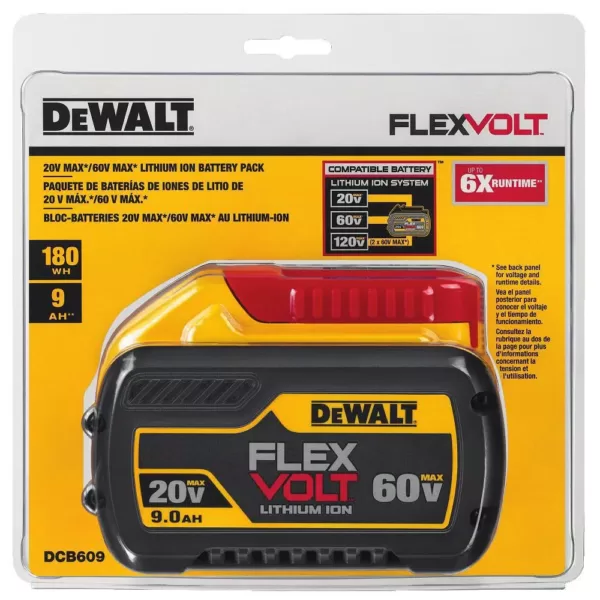 DEWALT FLEXVOLT 60-Volt MAX Cordless Brushless 7-1/4 in. Circular Saw with Brake, (2) FLEXVOLT 9.0Ah Batteries & Grinder