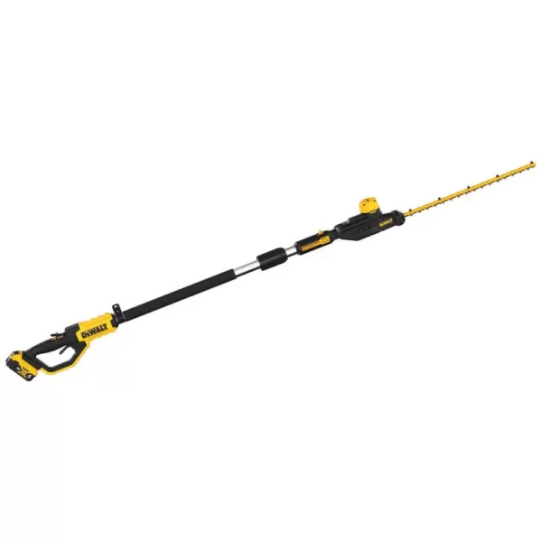 DEWALT 20V MAX Lithium-Ion Cordless Pole Hedge Trimmer Kit with (1) Battery 4.0Ah, Charger, Sheath and Shoulder Strap Included