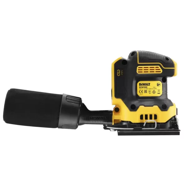 DEWALT 20-Volt MAX XR Cordless Brushless 1/4 Sheet Sander with 5 in. Random Orbital Sander, (1) 20-Volt Battery 3.0Ah & Charger