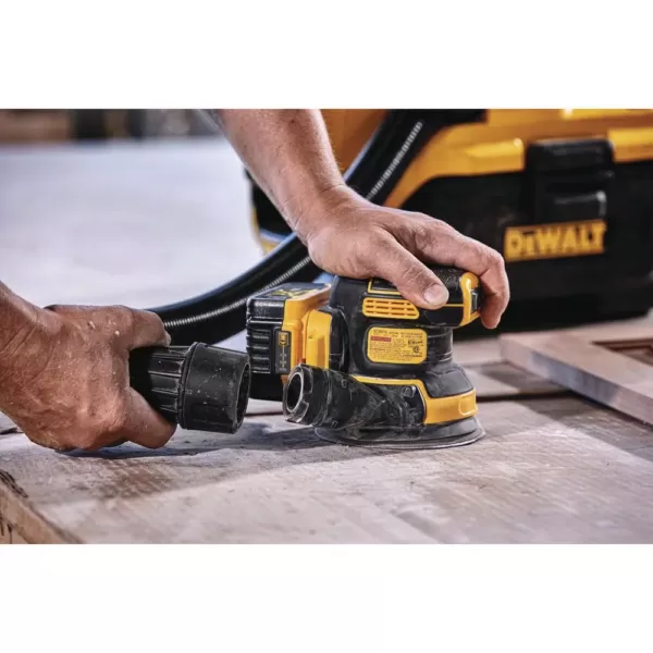 DEWALT 20-Volt MAX XR Cordless Brushless 5 in. Random Orbital Sander with (1) 20-Volt Battery 5.0Ah & Charger