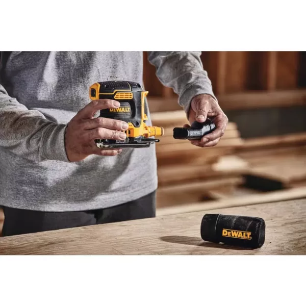 DEWALT 20-Volt MAX XR Cordless Brushless 5 in. Random Orbital Sander with 1/4 Sheet Sander, (1) 20-Volt Battery 3.0Ah & Charger