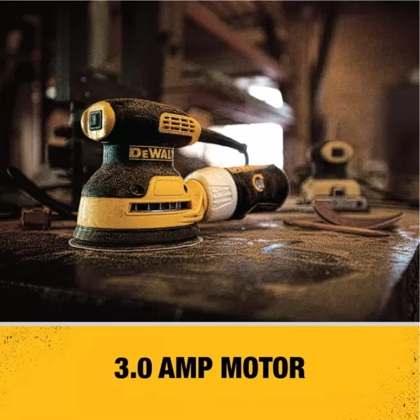 DEWALT 3 Amp Corded 5 in. Random Orbital Hook and Loop Sander