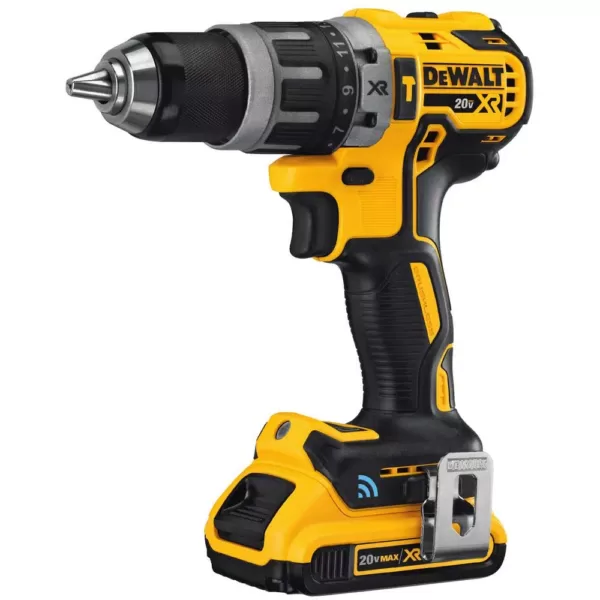 DEWALT 20-Volt MAX XR with Tool Connect Cordless Compact 1/2 in. Hammer Drill with (2) 20-Volt 2.0Ah Batteries & Charger