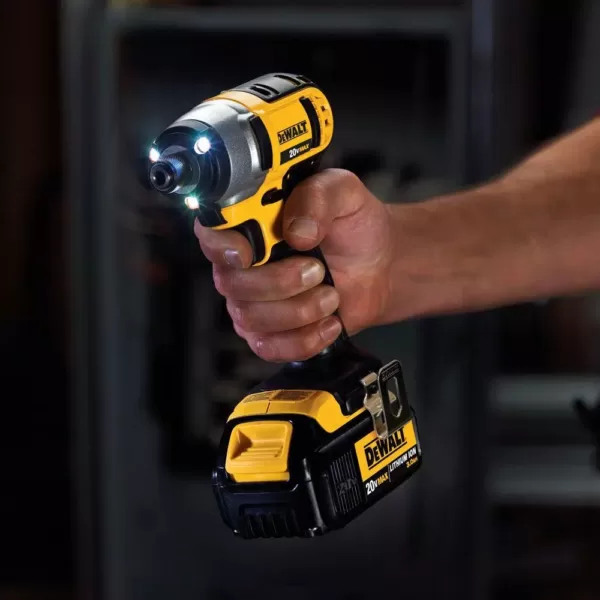 DEWALT 20-Volt MAX Cordless 1/4 in. Impact Driver, (1) 20-Volt 3.0Ah Battery & Charger