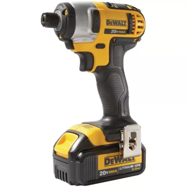 DEWALT 20-Volt MAX Cordless 1/4 in. Impact Driver, (1) 20-Volt 3.0Ah Battery & Charger