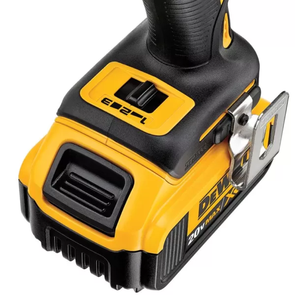 DEWALT 20-Volt MAX XR Cordless Brushless 3-Speed 1/4 in. Impact Driver with (2) 20-Volt 4.0Ah Batteries & Charger