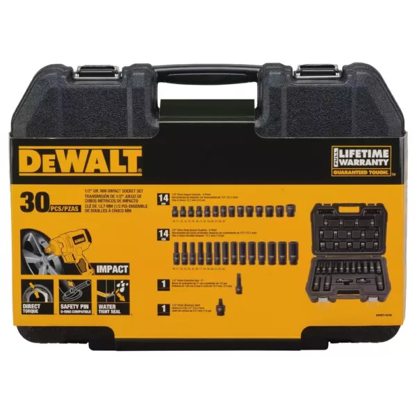 DEWALT 1/2 in. Drive Impact Socket Set (30-Piece)