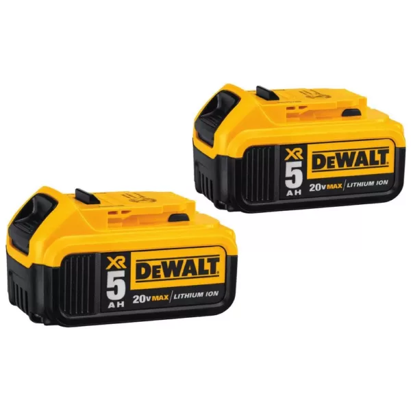 DEWALT 20-Volt MAX XR Cordless Brushless 3/8 in. Compact Impact Wrench with (2) 20-Volt 5.0Ah Batteries & Charger