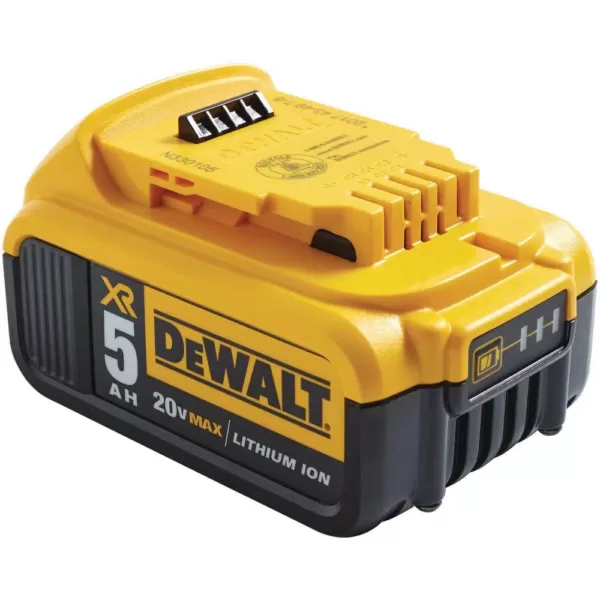 DEWALT 20-Volt MAX XR Cordless Brushless 1/2 in. High Torque Impact Wrench Detent Pin, (1) 20-Volt 5.0Ah Battery & Charger