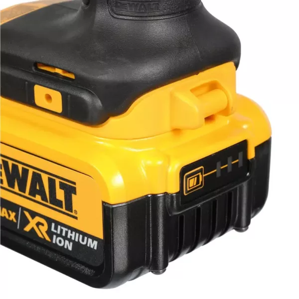 DEWALT 20-Volt MAX Cordless 3/8 in. Impact Wrench Kit with Hog Ring, (2) 20-Volt 4.0Ah Batteries & Charger