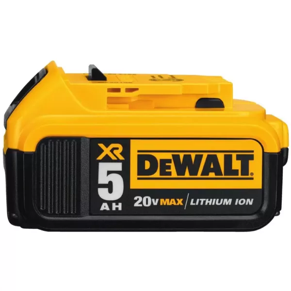 DEWALT 20-Volt MAX Cordless 1/2 in. High Torque Impact Wrench with Detent Pin & (1) 20-Volt 5.0Ah Battery