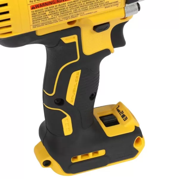 DEWALT 20-Volt MAX XR Cordless Brushless 7/16 in. High Torque Impact Wrench Quick Release Chuck & (1) 20-Volt 5.0Ah Battery