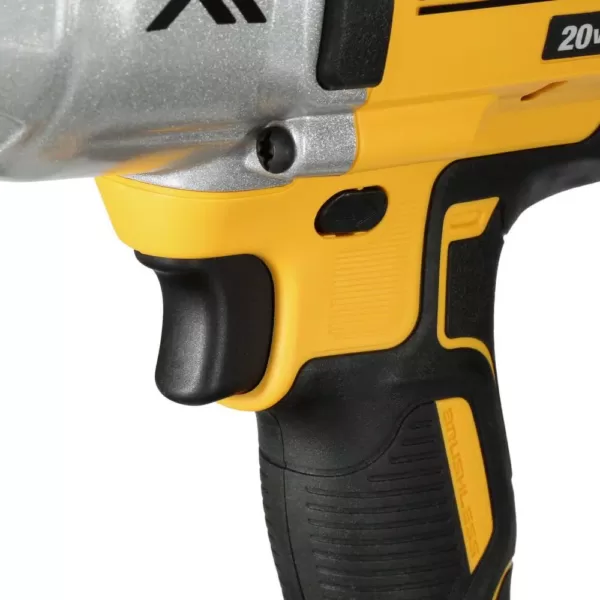 DEWALT 20-Volt MAX XR Cordless Brushless 1/2 in. High Torque Impact Wrench with Detent Pin Anvil, (2) 20-Volt 5.0Ah Batteries