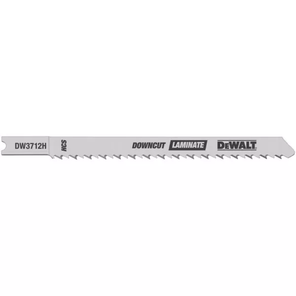 DEWALT 4 in. 10 TPI Laminate Down Cutting Jig Saw Blade HCS U-Shank (5-Pack)