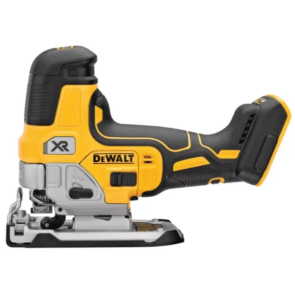 DEWALT 20-Volt MAX XR Cordless Barrel Grip Jigsaw with (2) 20-Volt Batteries 5.0Ah & Charger