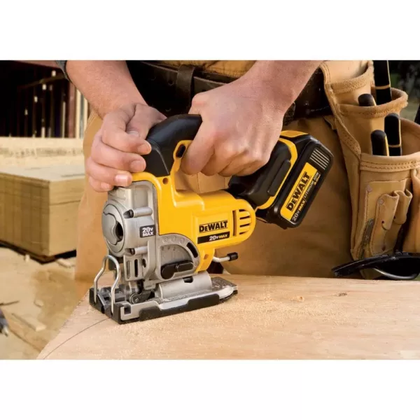 DEWALT 20-Volt MAX Cordless Jig Saw with (1) 20-Volt Battery 3.0Ah & Charger