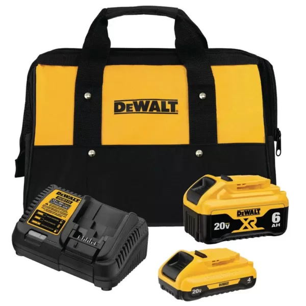 DEWALT 20-Volt MAX XR Cordless Brushless Jigsaw with (1) 20-Volt Battery 6.0Ah, (1) 20-Volt Battery 4.0Ah & Charger