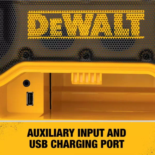 DEWALT 20-Volt MAX Bluetooth Radio with built-in Charger