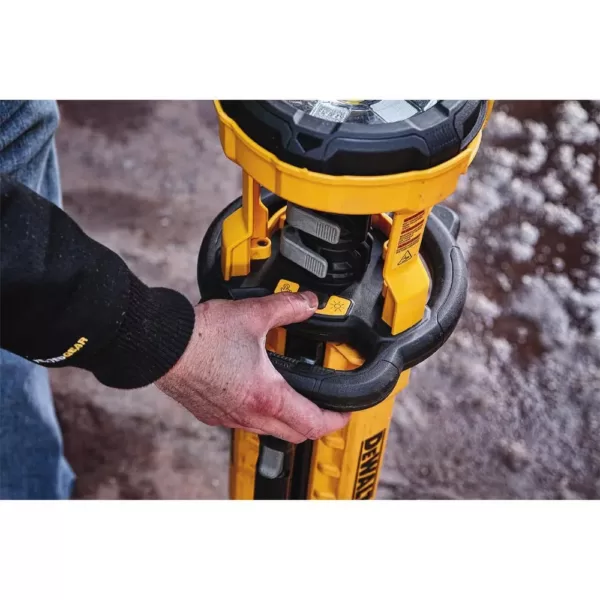 DEWALT 20-Volt MAX 3000-Lumen Tripod Light with (1) 20-Volt Battery 5.0Ah & Charger