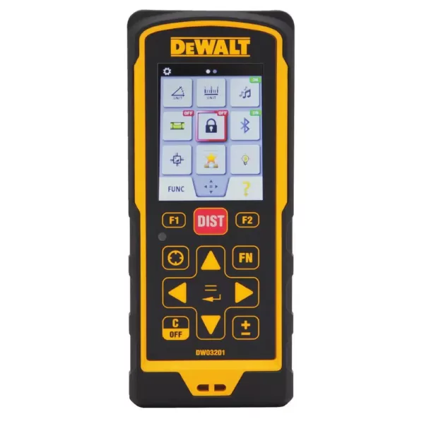 DEWALT 660 ft. Laser Distance Measurer with Color LCD, 4X Zoom Digital Camera and Bluetooth