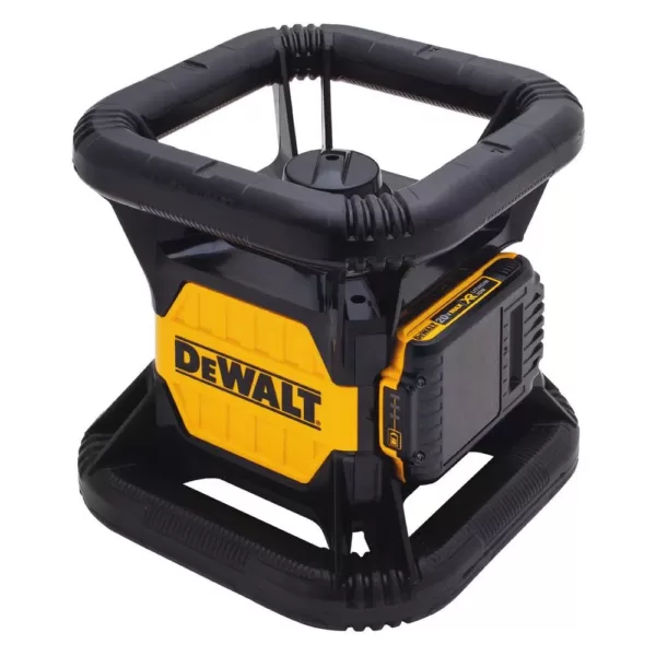 DEWALT 20-Volt MAX Lithium-Ion 150 ft. Red Self-Leveling Rotary Laser Level with Detector, Battery 2Ah, Charger, & TSTAK Case