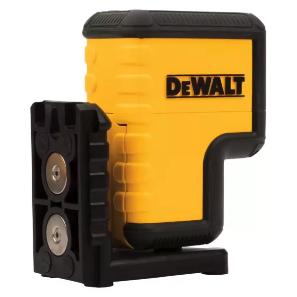 DEWALT 120 ft. Green Self-Leveling 3-Spot Laser Level with (2) AA Batteries & Case