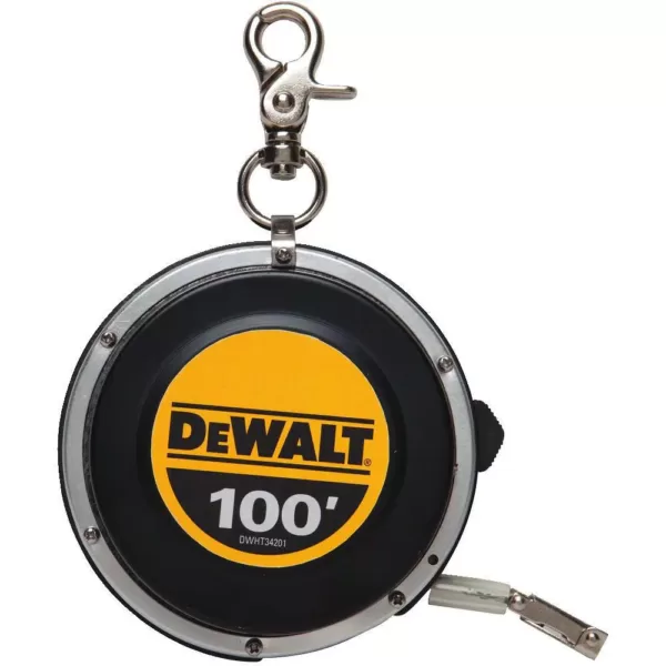 DEWALT 100 ft. Steel Auto-Rewind Long Tape